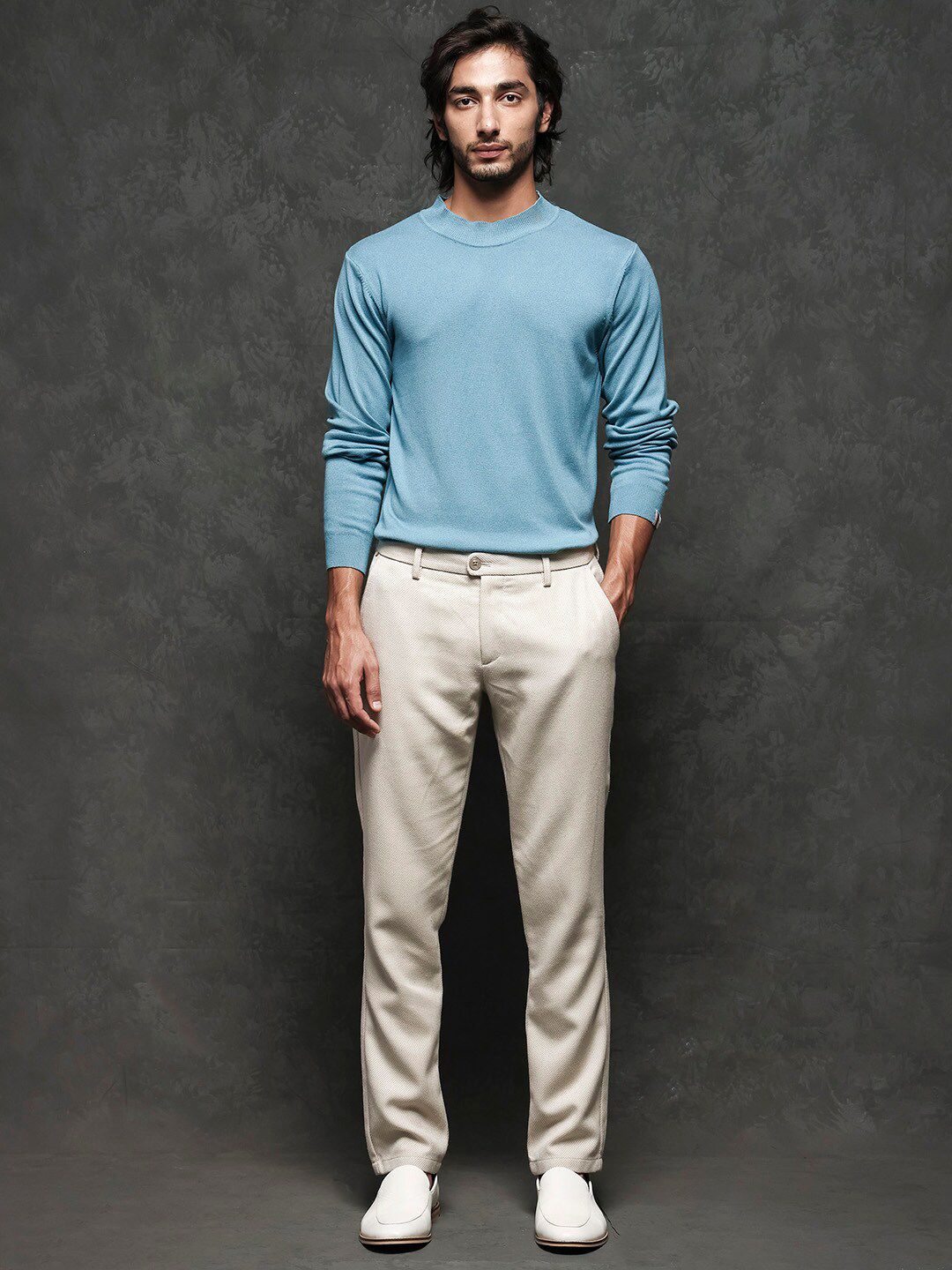 RARE RABBIT Men Alfo 1 High Neck Sweater