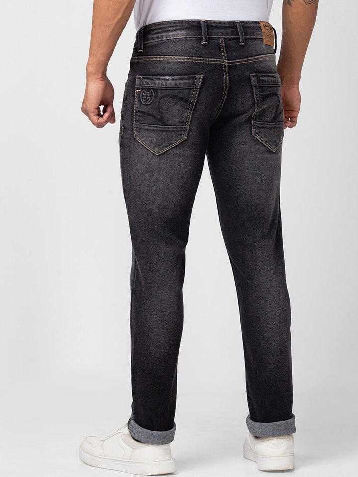 SPYKAR Men Slim Fit Low-Rise Low Distress Heavy Fade Jeans