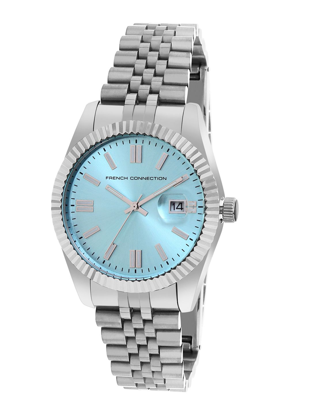 French Connection Men Stainless Steel Bracelet Style Straps Analogue Watch FCP41SM