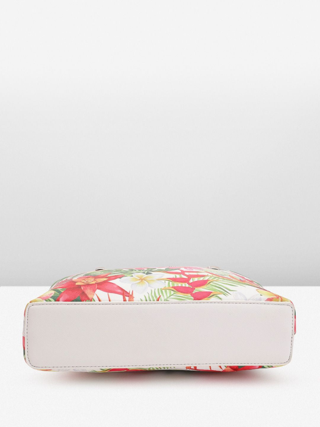 Lino Perros Floral Printed Structured Shoulder Bag