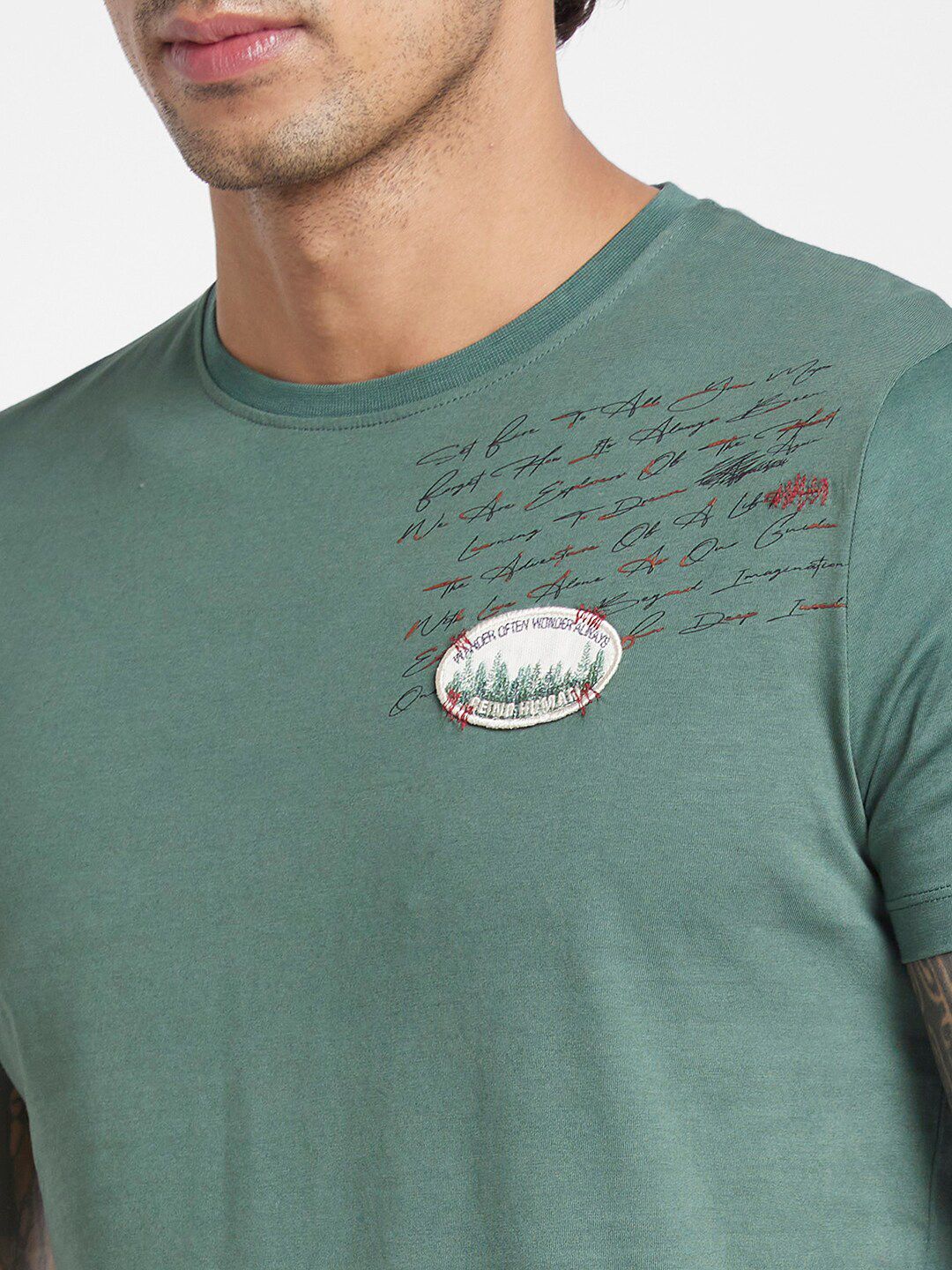 Being Human Typography Printed Regular Fit T-shirt