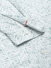 Park Avenue Pure Cotton Slim Fit Geometric Printed Casual Shirt