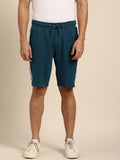 Being Human Men Solid Pure Cotton Shorts With Side Stripe Details