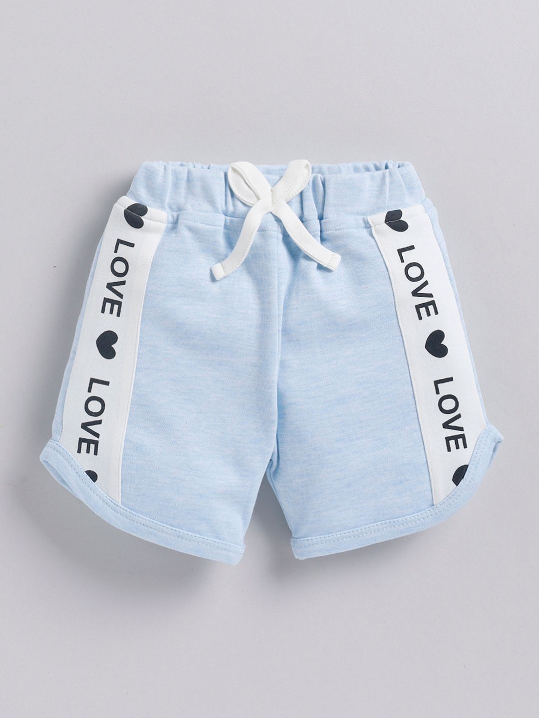 Moms Love Infant Girls Pure Cotton Printed Top with Shorts