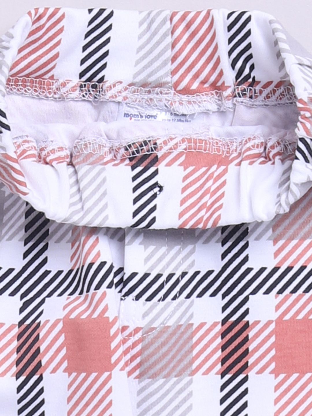 Moms Love Infant Boys Checked Pure Cotton Clothing Set