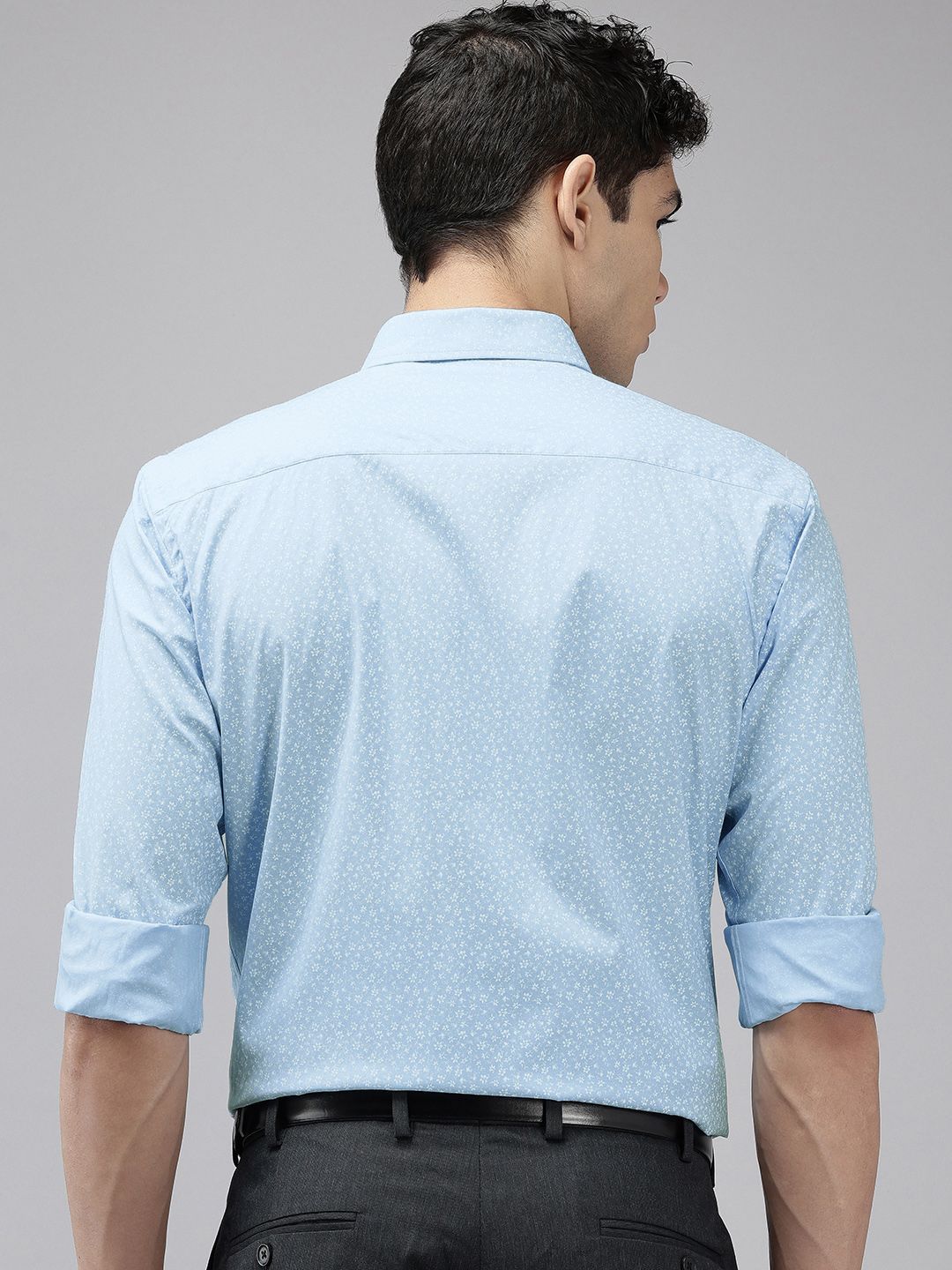 Park Avenue Slim Fit Floral Printed Formal Shirt