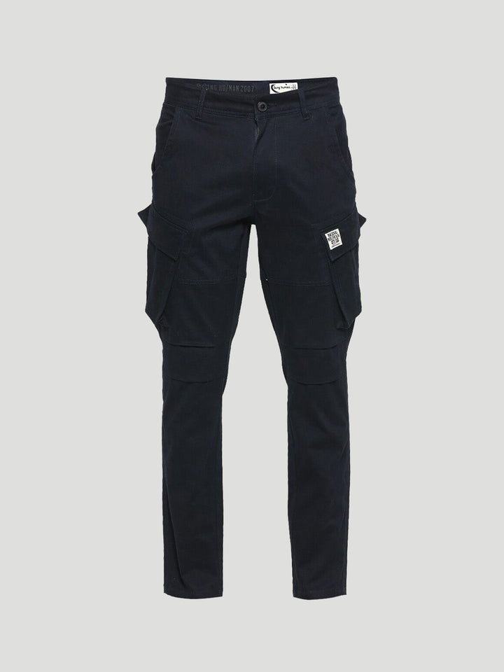 Being Human Men Slim Fit Mid-Rise Plain Cargos