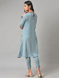 W Women Geometric Printed Acrylic A-Line Kurta