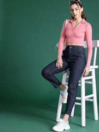 DressBerry Women Mom Fit Jeans