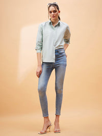 SASSAFRAS BASICS Comfort Striped Spread Collar Long Sleeves Casual Shirt