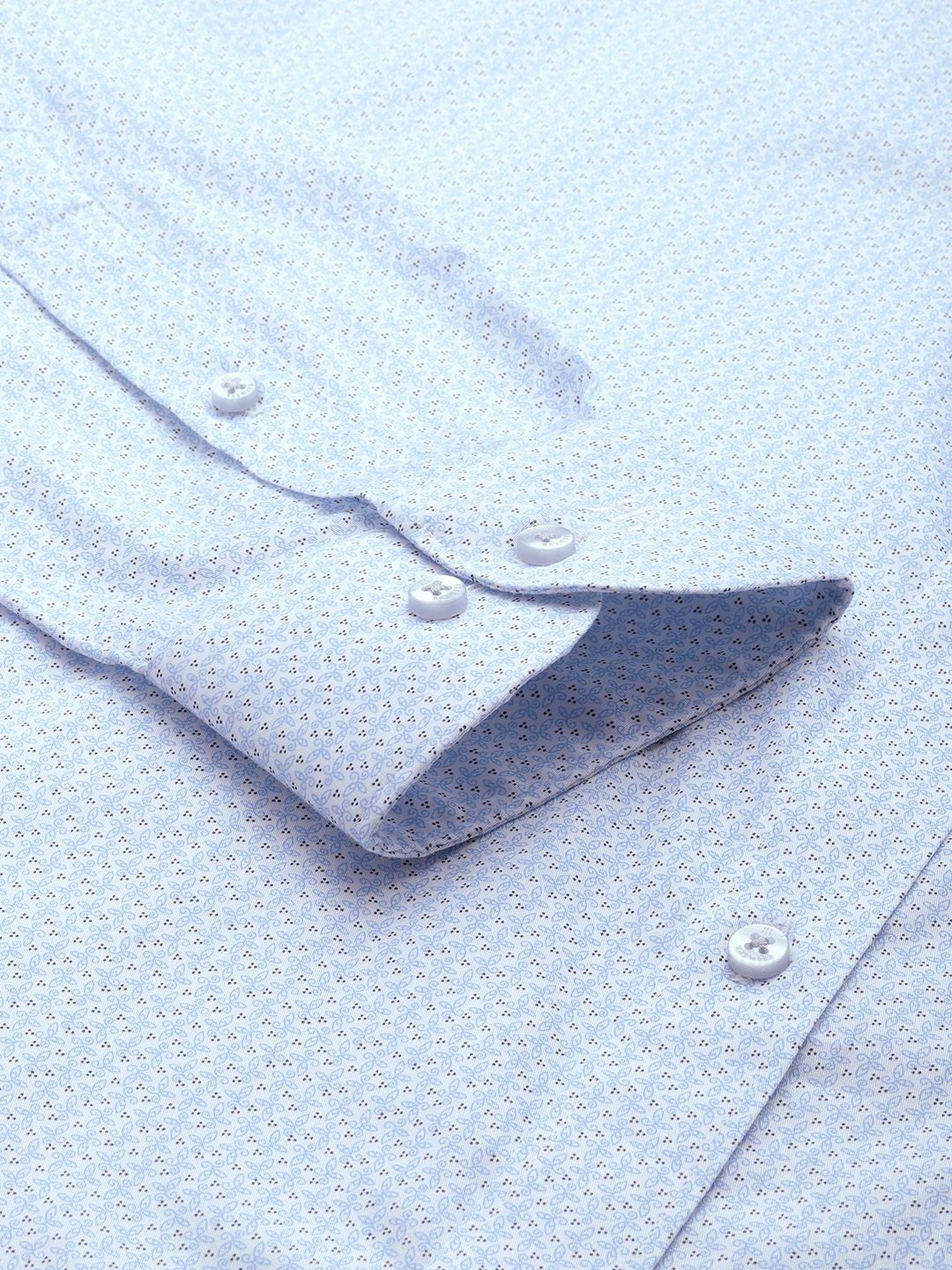 Raymond Pure Cotton Ethnic Motifs Printed Slim Fit Formal Shirt