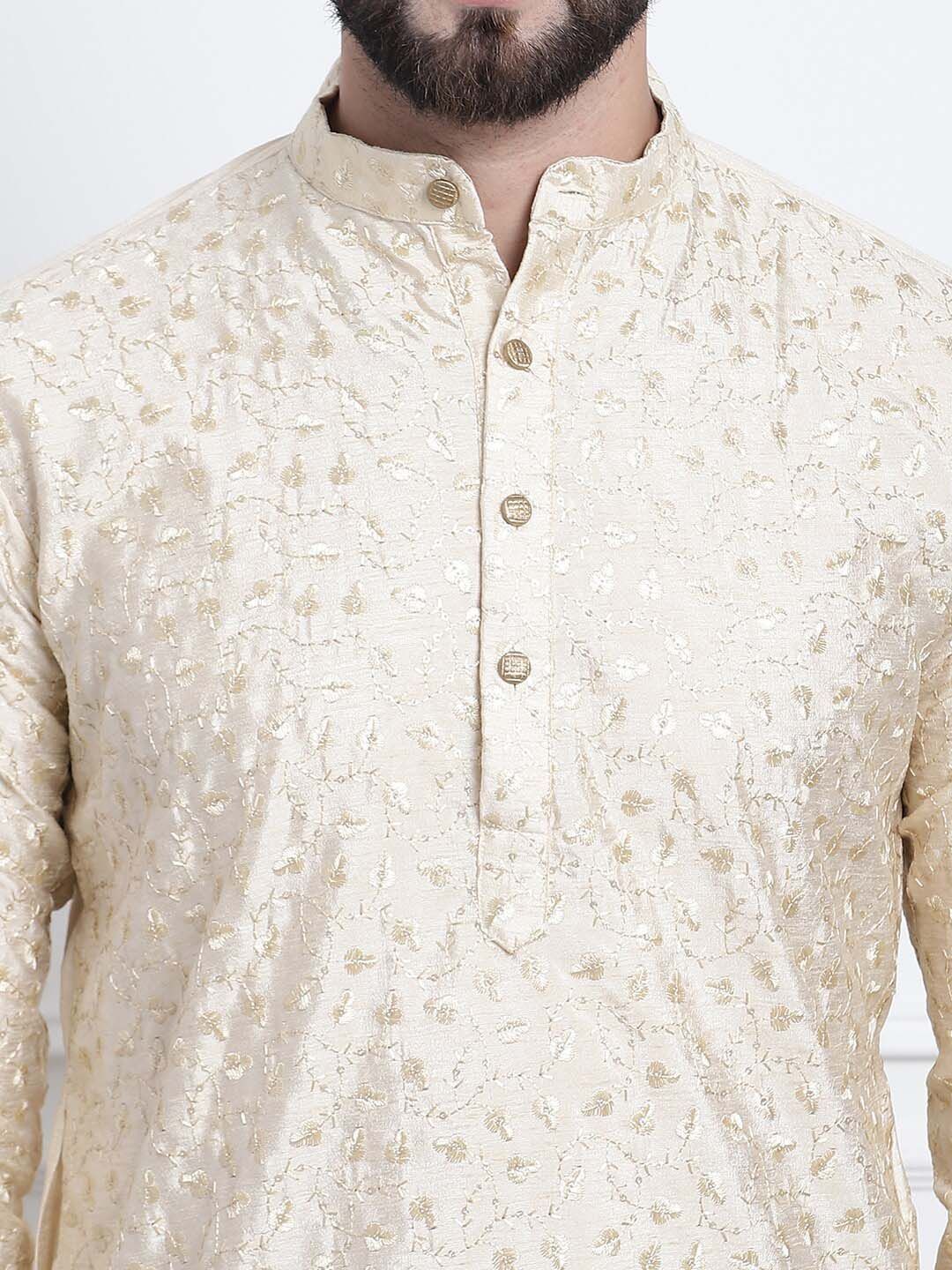SOJANYA Kurta Kolar Mandarin Sulam Bunga