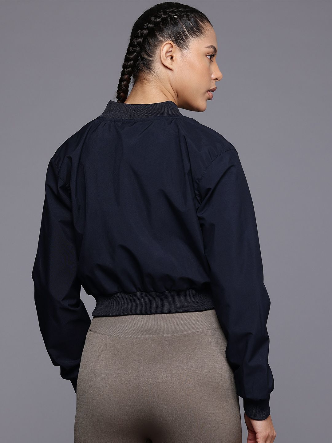 HRX by Hrithik Roshan Crop Running Jacket with Rapid-Dry Feature