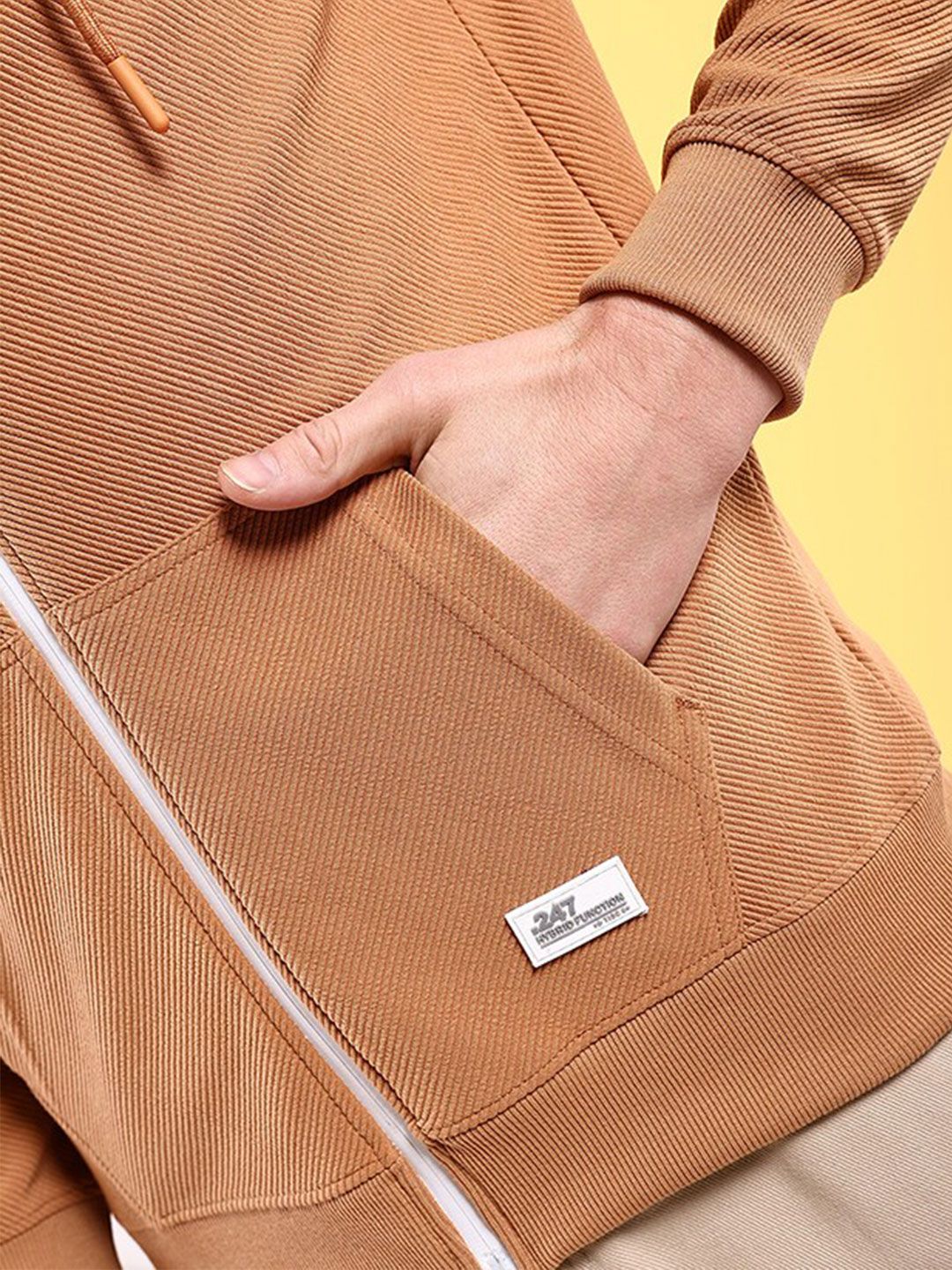 The Indian Garage Co Long Sleeves Hood Zipfront Sweatshirt