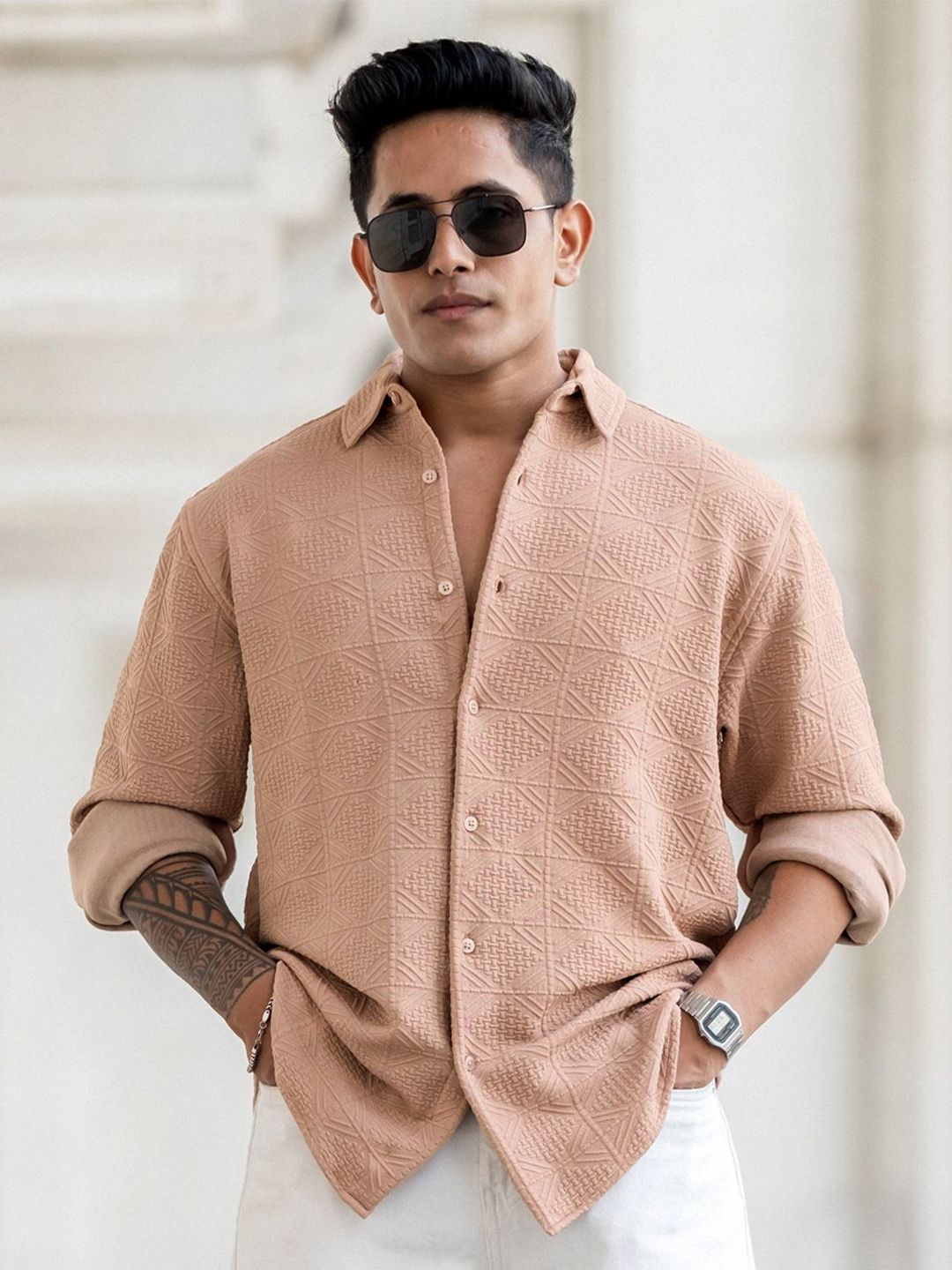 Powerlook Men Opaque Casual Shirt