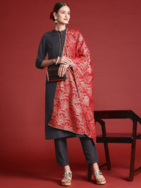 Anouk Gotta Patti Kurta with Trousers & Printed Dupatta