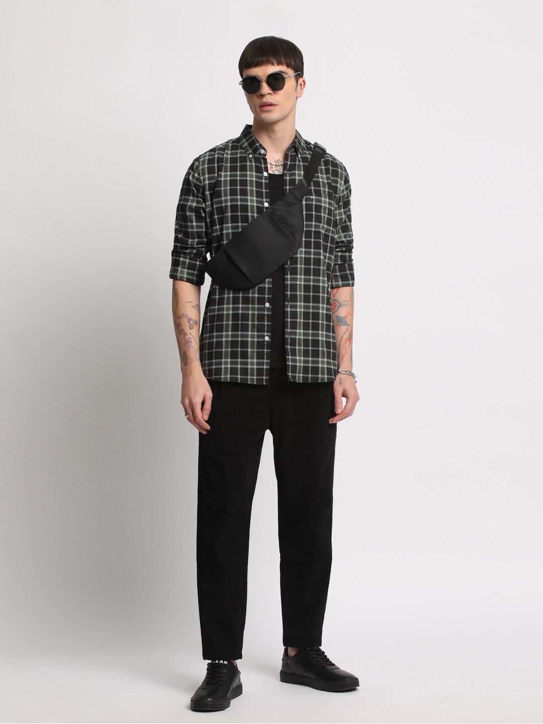 THE BEAR HOUSE Checked Slim Fit Casual Shirt