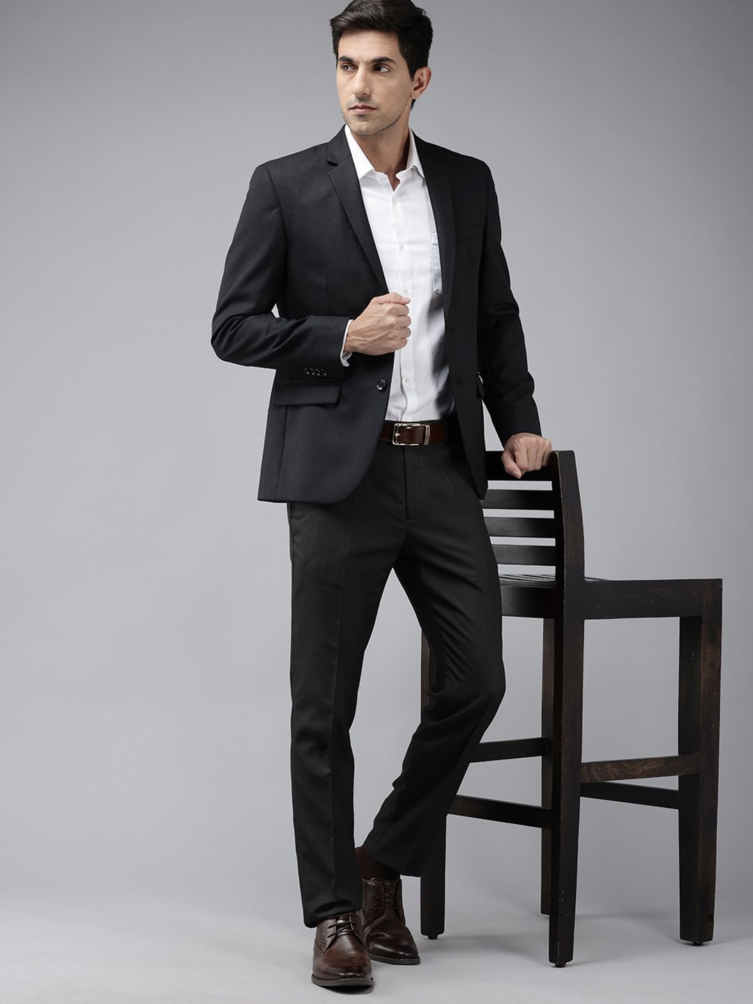 Park Avenue Single-Breasted Formal Blazer