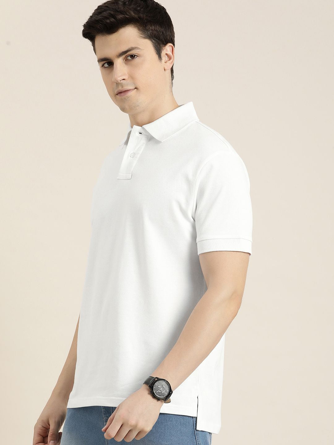 DILLINGER Men Solid Regular Fit Polo Collar T-shirt