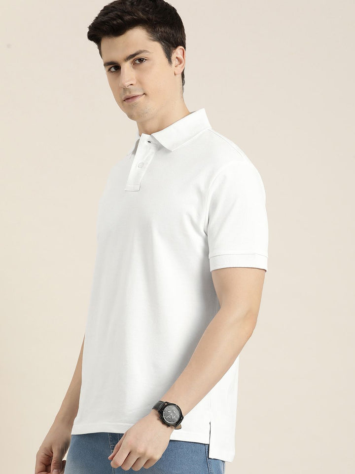 DILLINGER Men Solid Regular Fit Polo Collar T-shirt