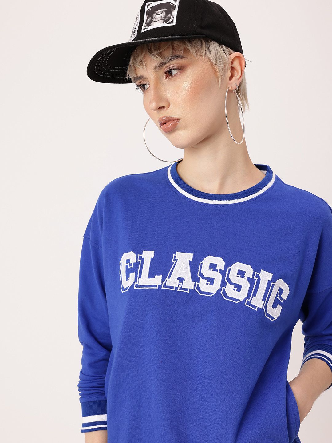 DressBerry Street Demure Embroidered Sweatshirts