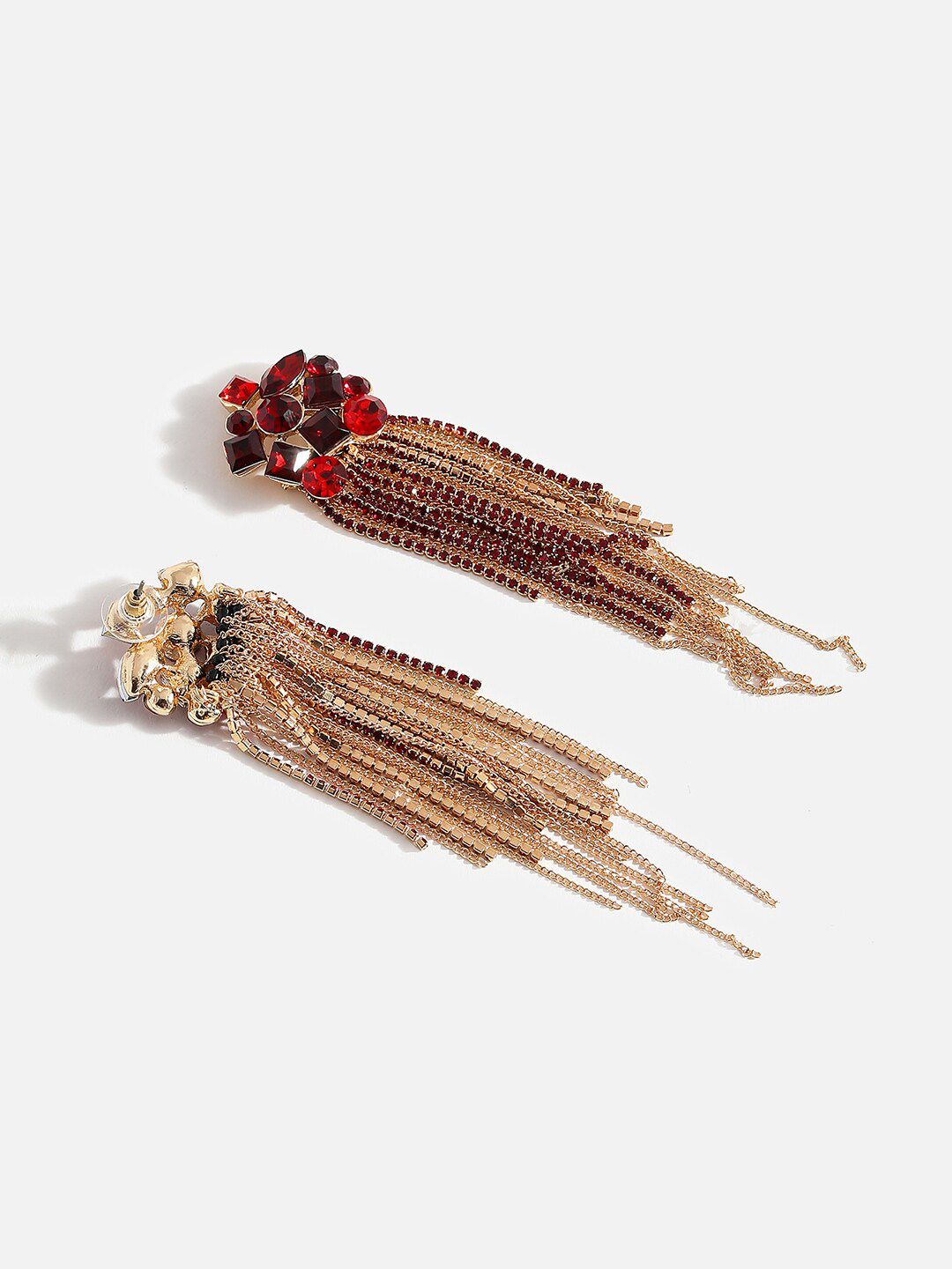 Anting-anting Dangler Plated & Merah Long Sohi
