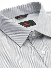 Raymond Self-Striped Slim Fit Pure Cotton Formal Shirt