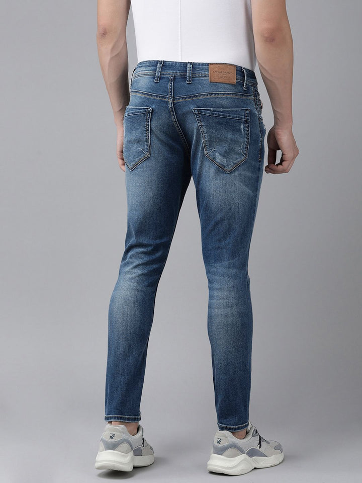 SPYKAR Men Kano Skinny Fit Mildly Distressed Heavy Fade Stretchable Jeans