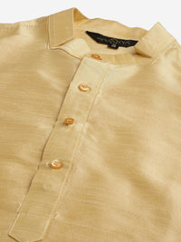 SOJANYA Kurta Emas Lelaki dengan Jaket Churidar & Nehru
