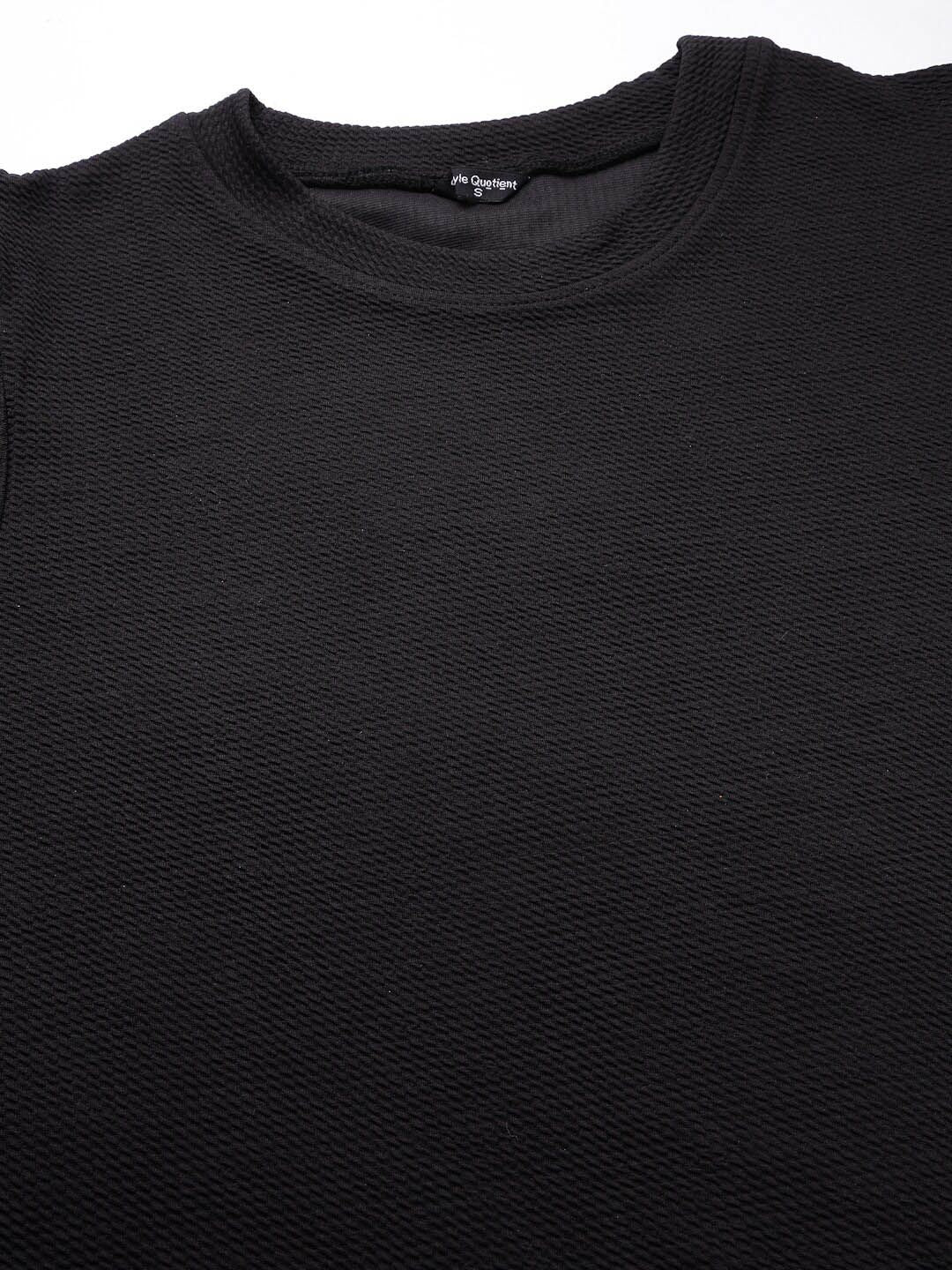 Style Quotient Black Round Neck Top