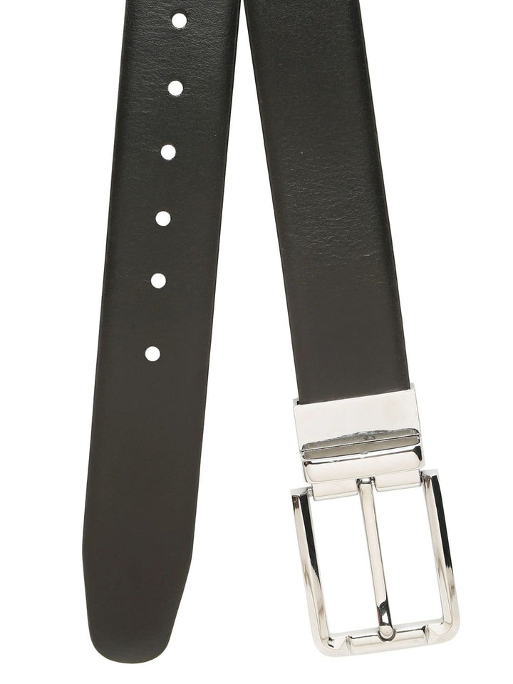 Teakwood Leathers Men Textured Leather Reversible Belt