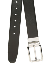 Teakwood Leathers Men Textured Leather Reversible Belt