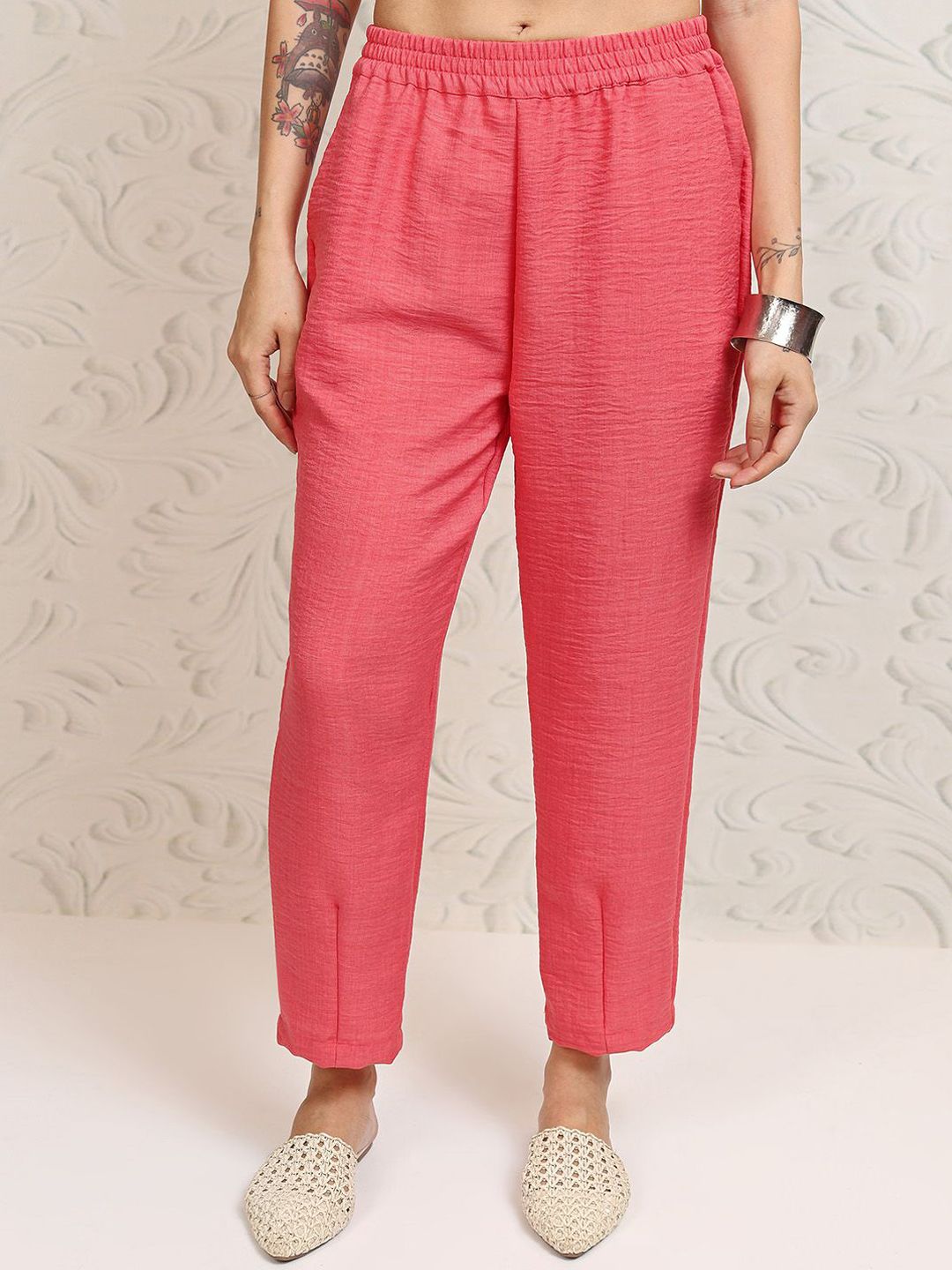 Vishudh Halter Neck Top With Flared Trousers