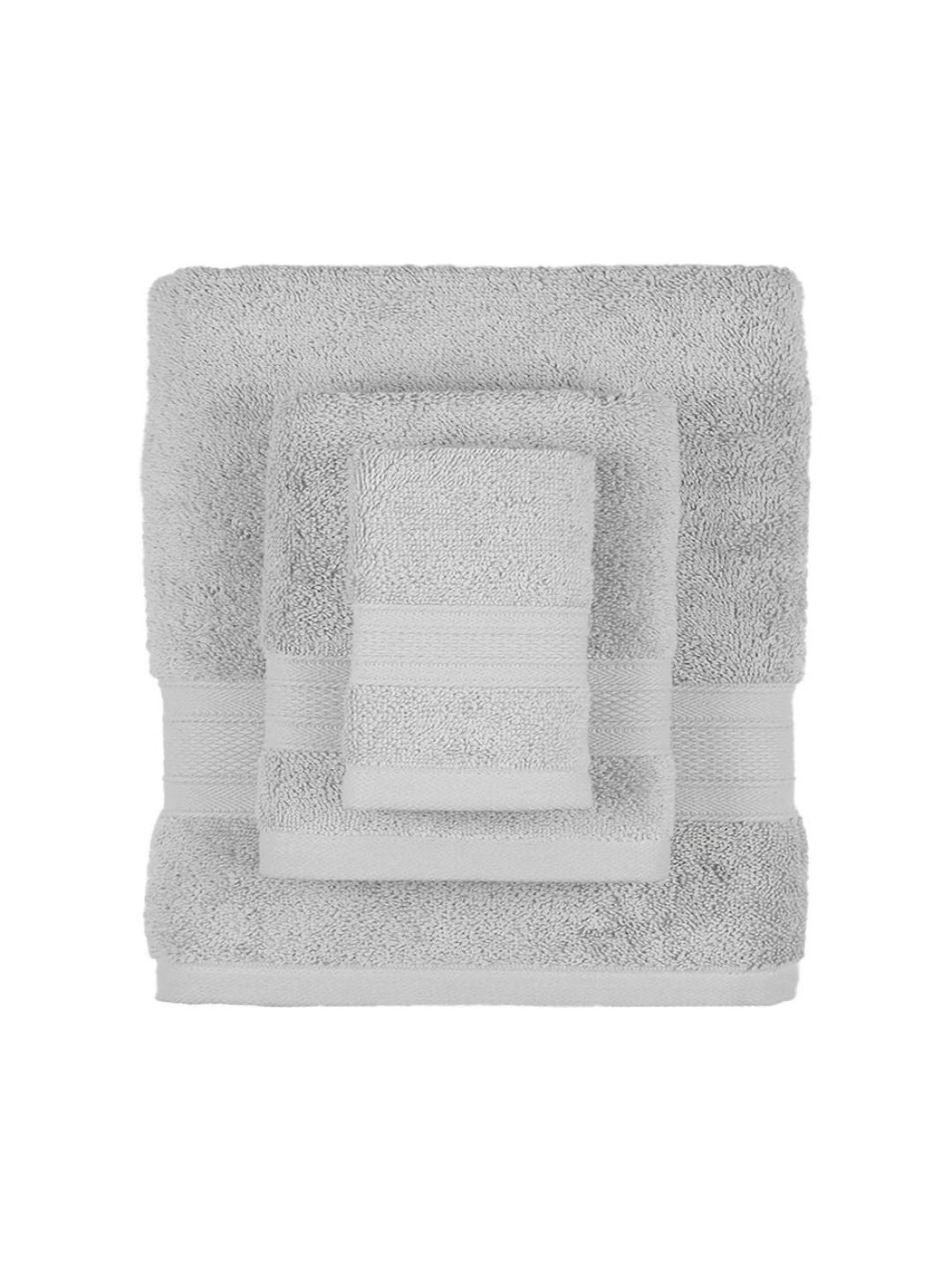 MYTRIDENT Soft Comfort Silver-Toned 6 Pieces Pure Cotton 500 GSM Towel Set