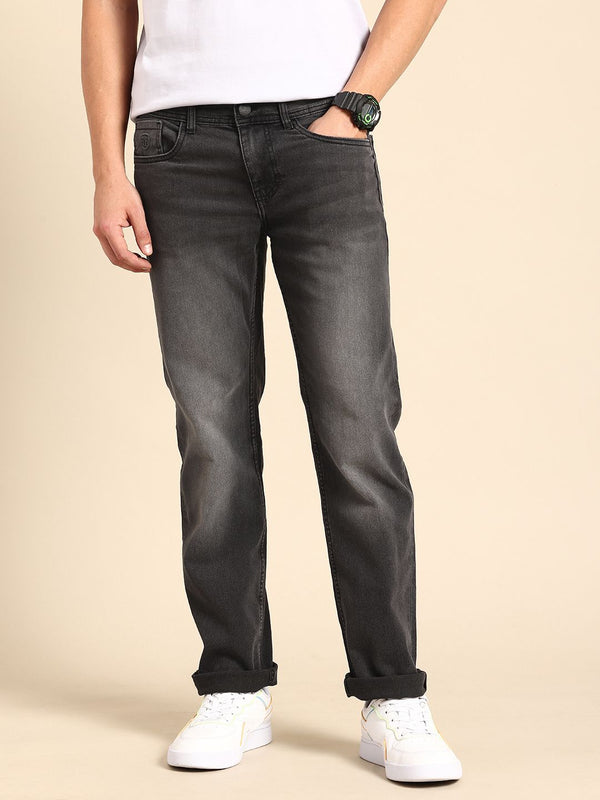 Being Human Men Straight Fit Light Fade Stretchable Jeans