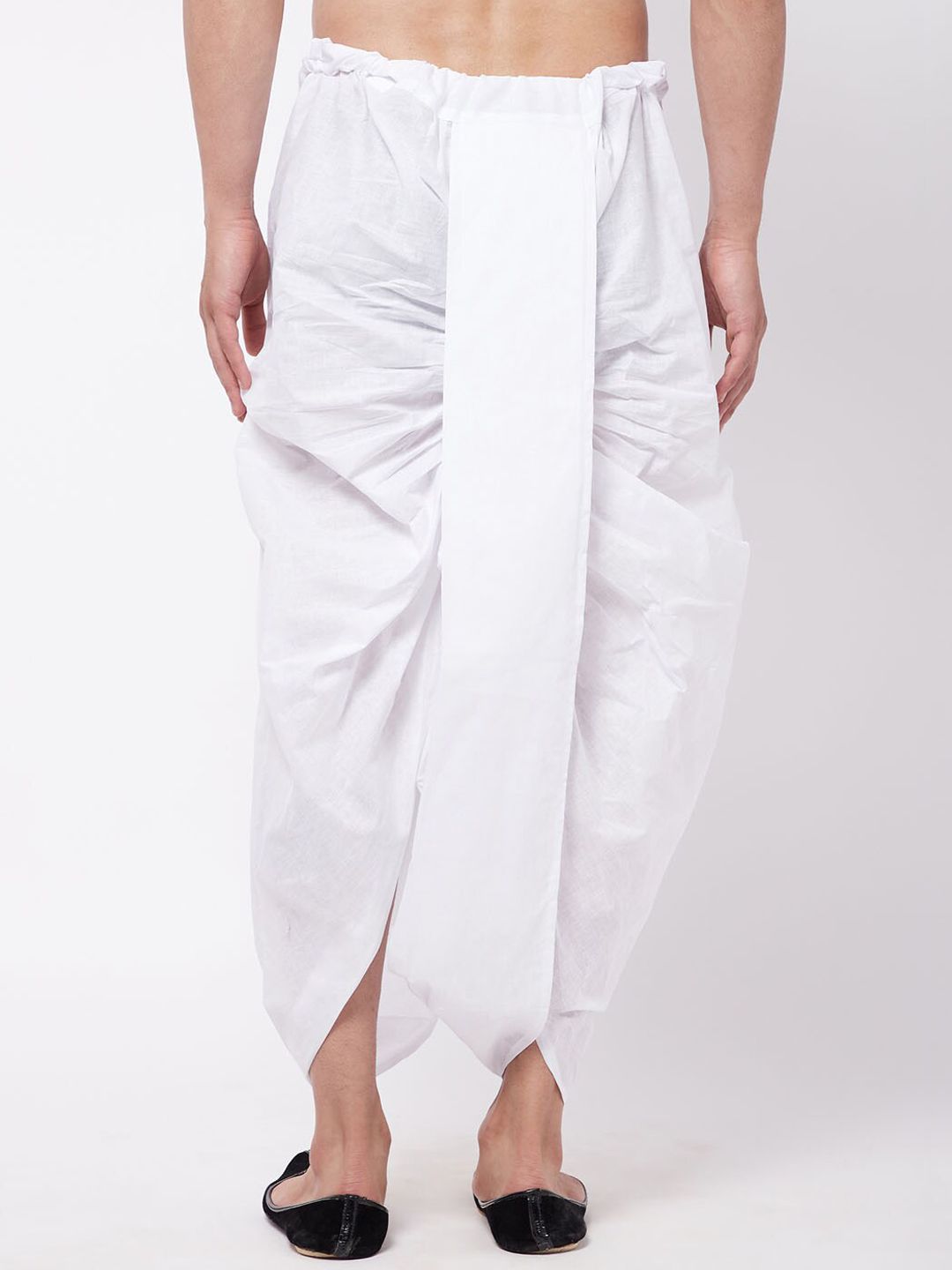 VASTRAMAY By Vastramay Men Mid-Rise Relaxed-Fit Cowl Dhoti Pant