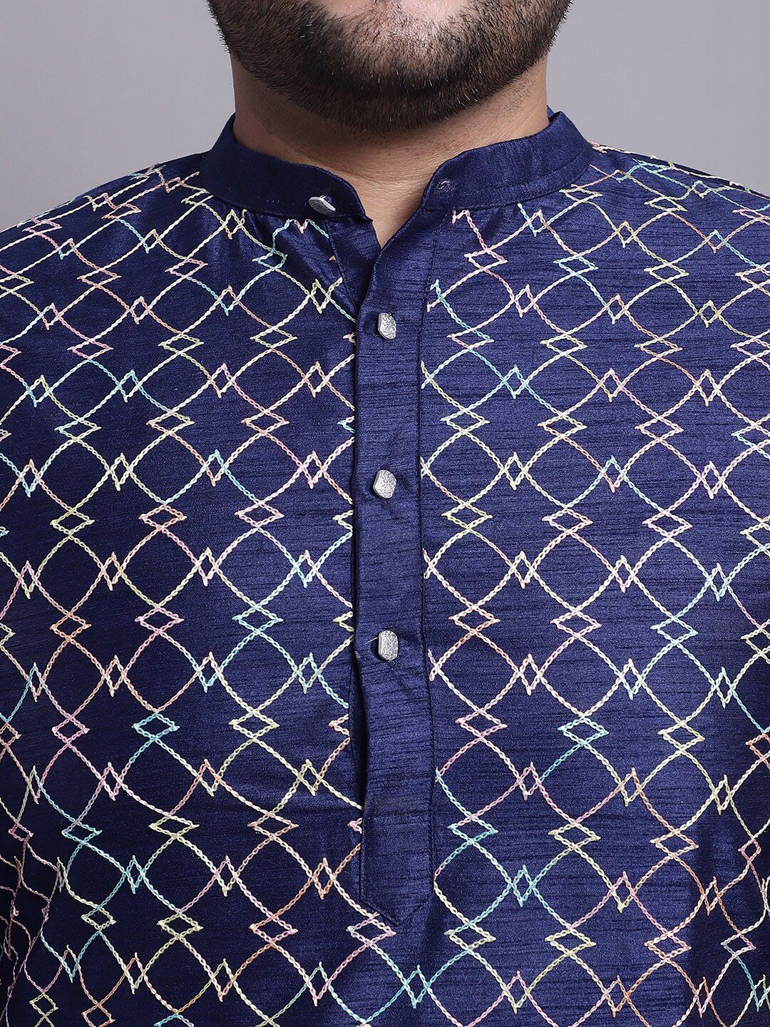 SOJANYA PLUS Woven Design Kurta & Pyjamas With Nehrujacket