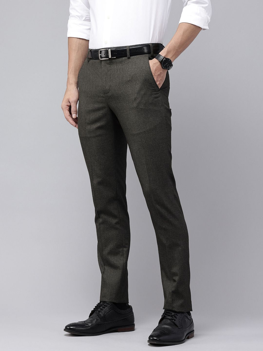 Park Avenue Men Slim Fit Formal Trousers