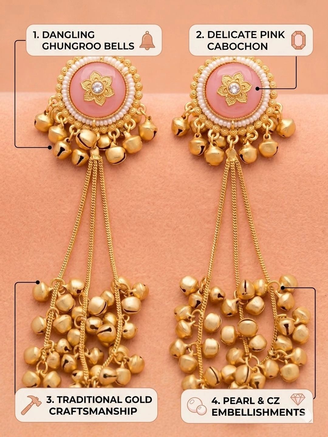 PANASH Circular Drop Earrings