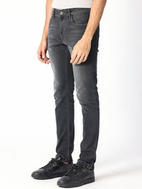 RARE RABBIT Men Hawkins Slim Fit Mid-Rise Cotton Jeans