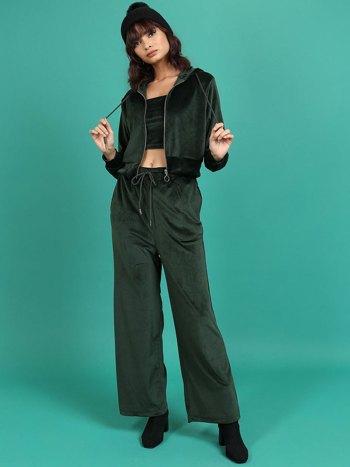 Tokyo Talkies Hooded Sweatshirt and Wide Leg Trousers