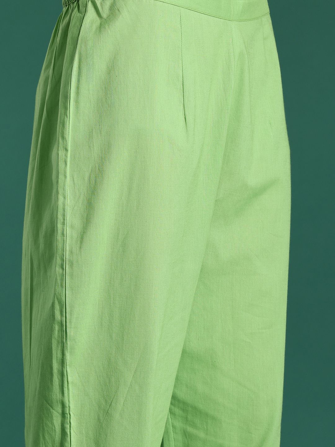 Indo Era Women Floral Printed Pure Cotton Kurta with Trousers & With Dupatta