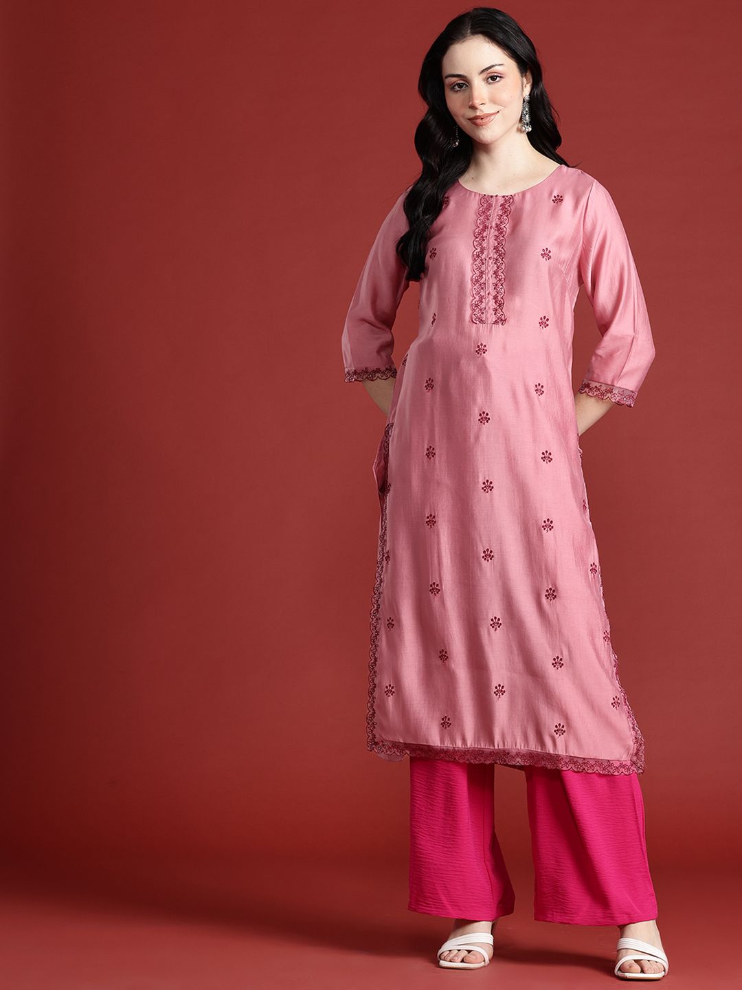 Anouk Embroidered Sequined Kurta