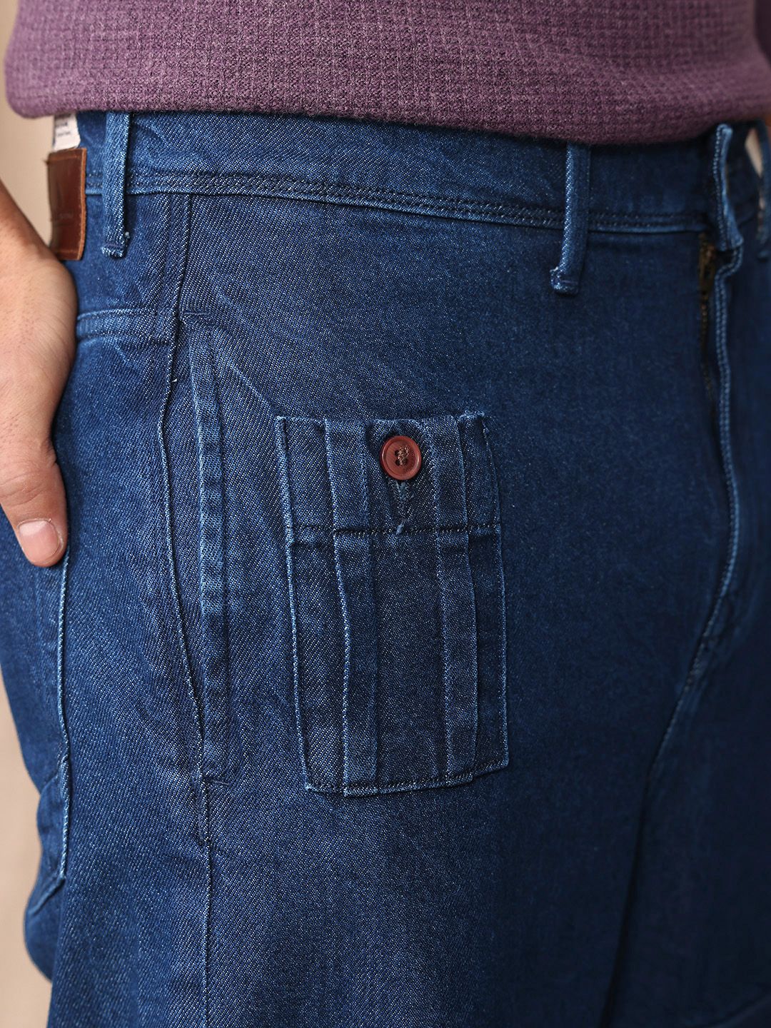 Mr Bowerbird Men Pure Cotton Oversized Jeans