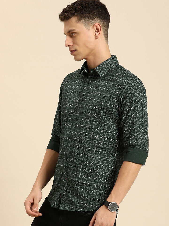 Being Human Pure Cotton Floral Printed Casual Shirt