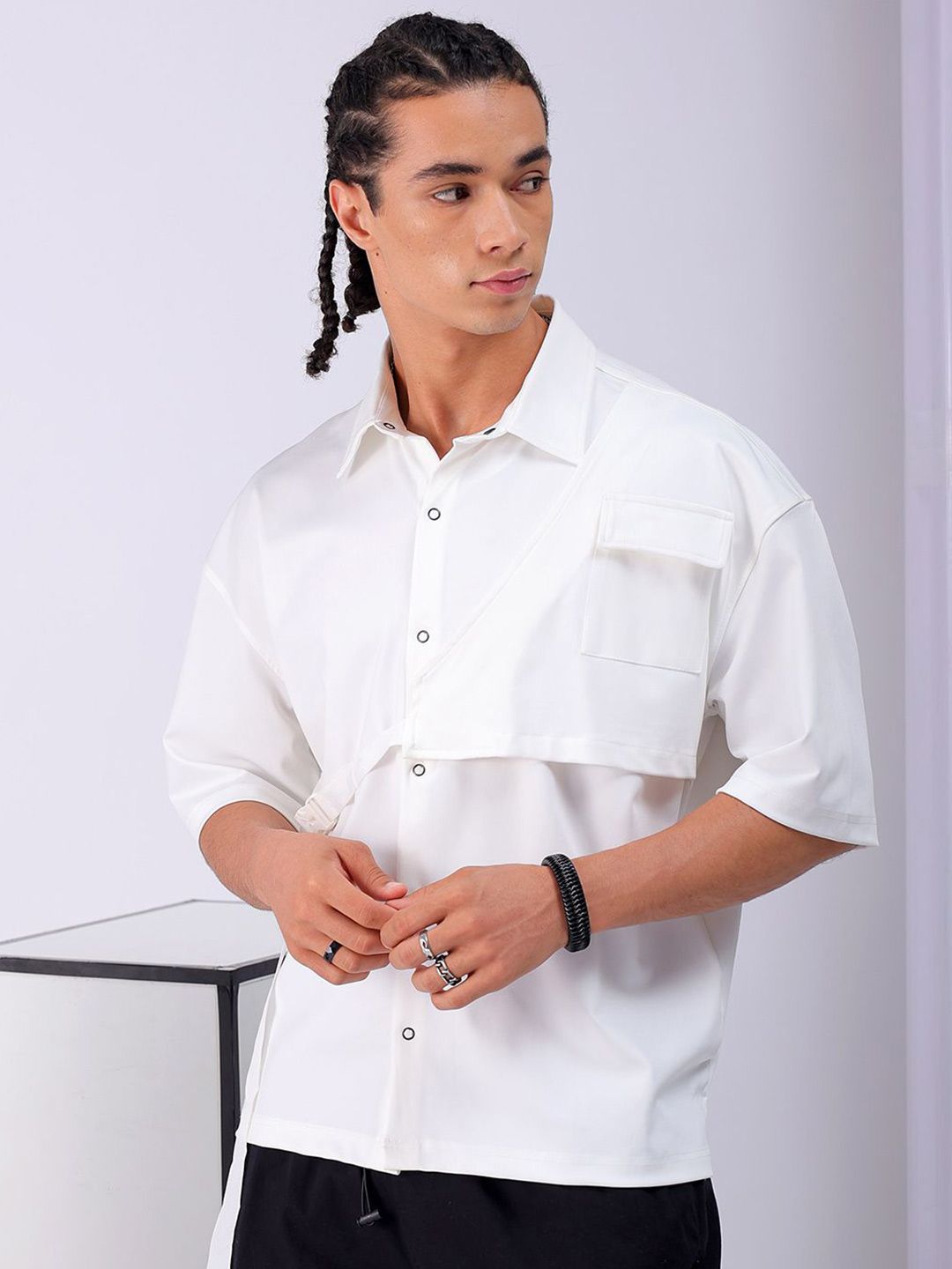 The Indian Garage Co Men Boxy Opaque Casual Shirt