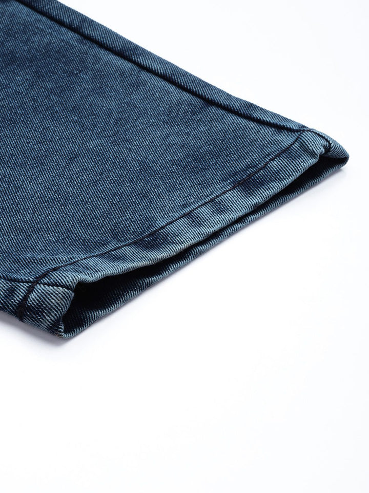 The Indian Garage Co Men Barrel Fit Stretchable Jeans