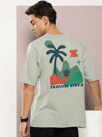 DILLINGER Men Graphic Printed Embossed Oversized T-shirt