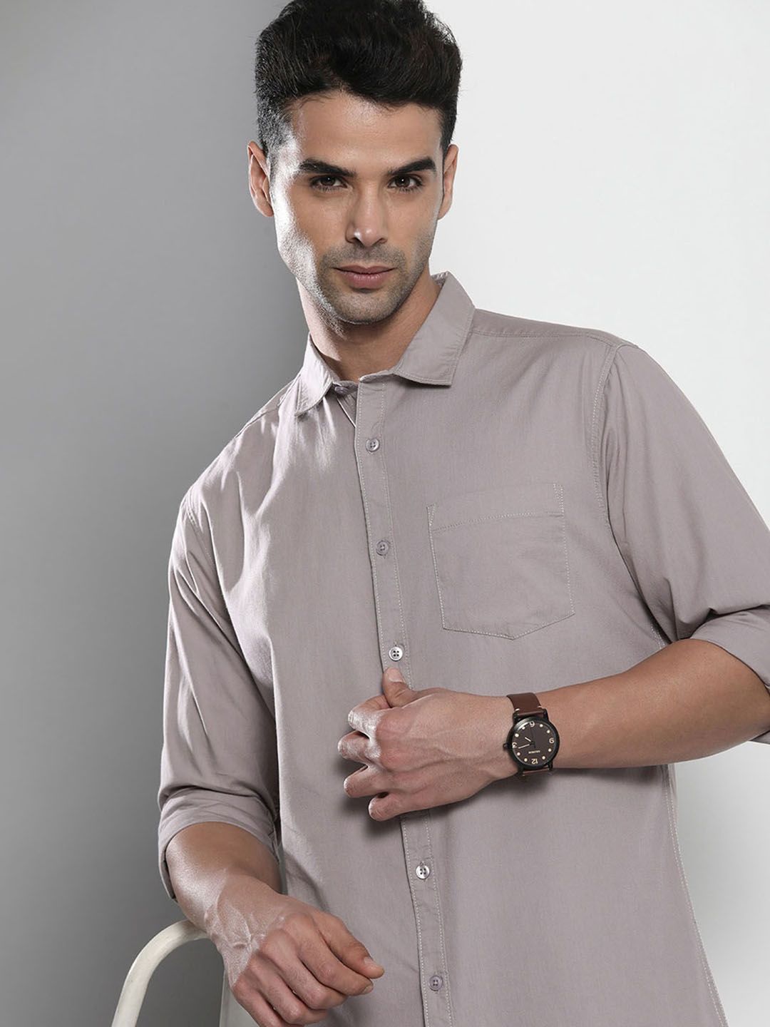 The Indian Garage Co Men Lilac Casual Shirt