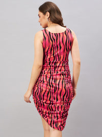 Antheaa Print Bodycon Dress